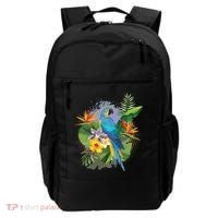 Tropical Paradise Flower Parrot Backpack thumb 0