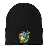 Tropical Paradise Flower Parrot Beanie thumb 0