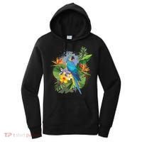 Tropical Paradise Flower Parrot Women's Hoodie thumb 0