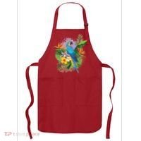 Tropical Paradise Flower Parrot Apron thumb 0