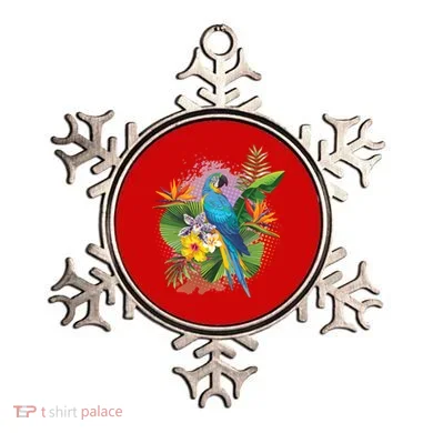 Tropical Paradise Flower Parrot Ornament