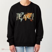 Teach Peace For Teachers And Educators Counselor Women's Sweatshirt thumb 0