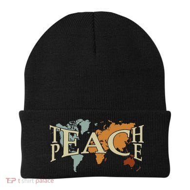 Teach Peace For Teachers And Educators Counselor Beanie