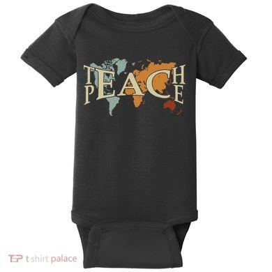 Teach Peace For Teachers And Educators Counselor Baby Bodysuit