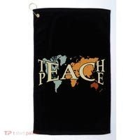 Teach Peace For Teachers And Educators Counselor Golf Towel thumb 0