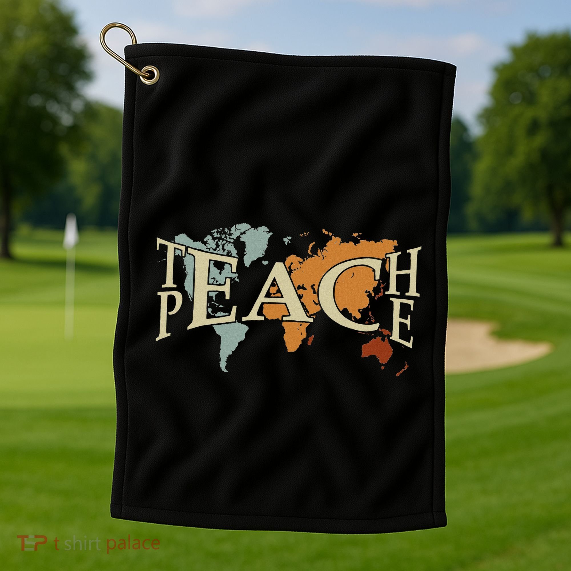 Teach Peace For Teachers And Educators Counselor Golf Towel