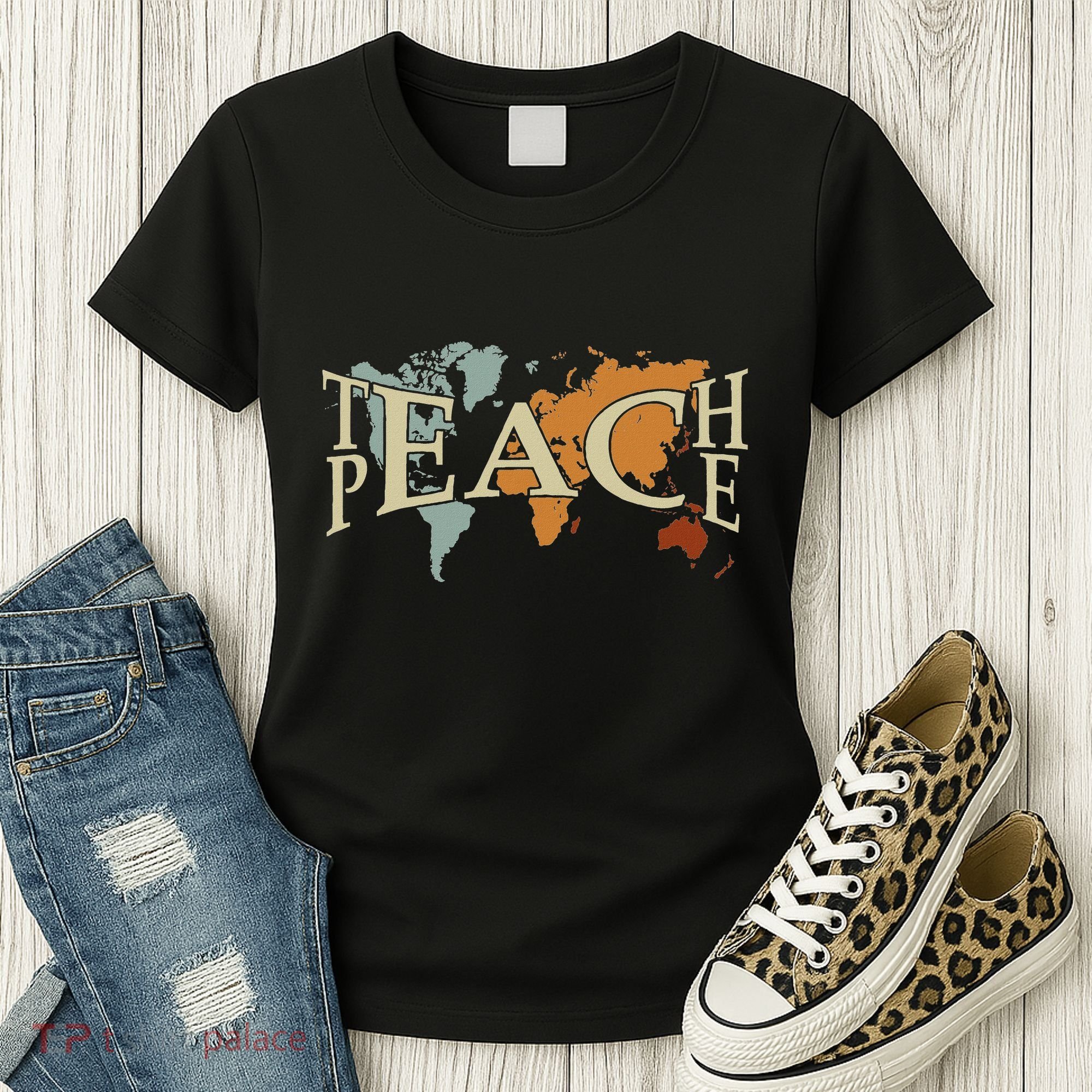 Teach Peace For Teachers And Educators Counselor Women's T-Shirt