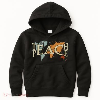 Teach Peace For Teachers And Educators Counselor Kids Hoodie