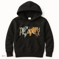 Teach Peace For Teachers And Educators Counselor Kids Hoodie thumb 0