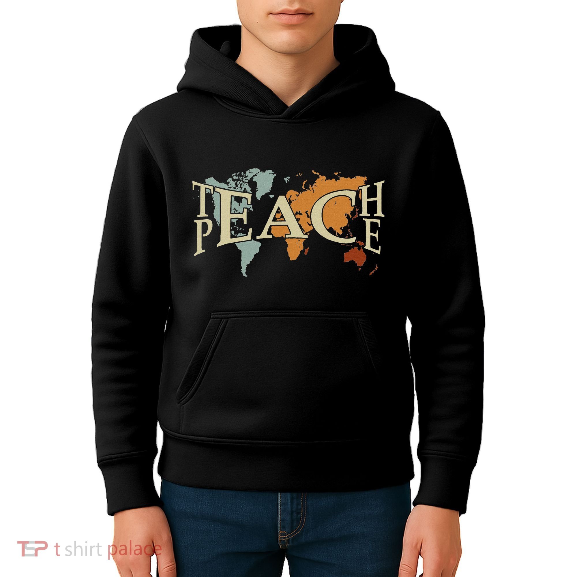 Teach Peace For Teachers And Educators Counselor Kids Hoodie