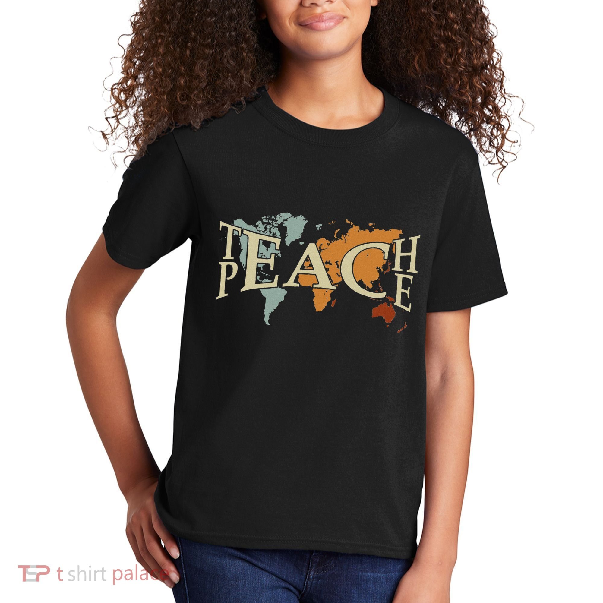 Teach Peace For Teachers And Educators Counselor Kids T-Shirt
