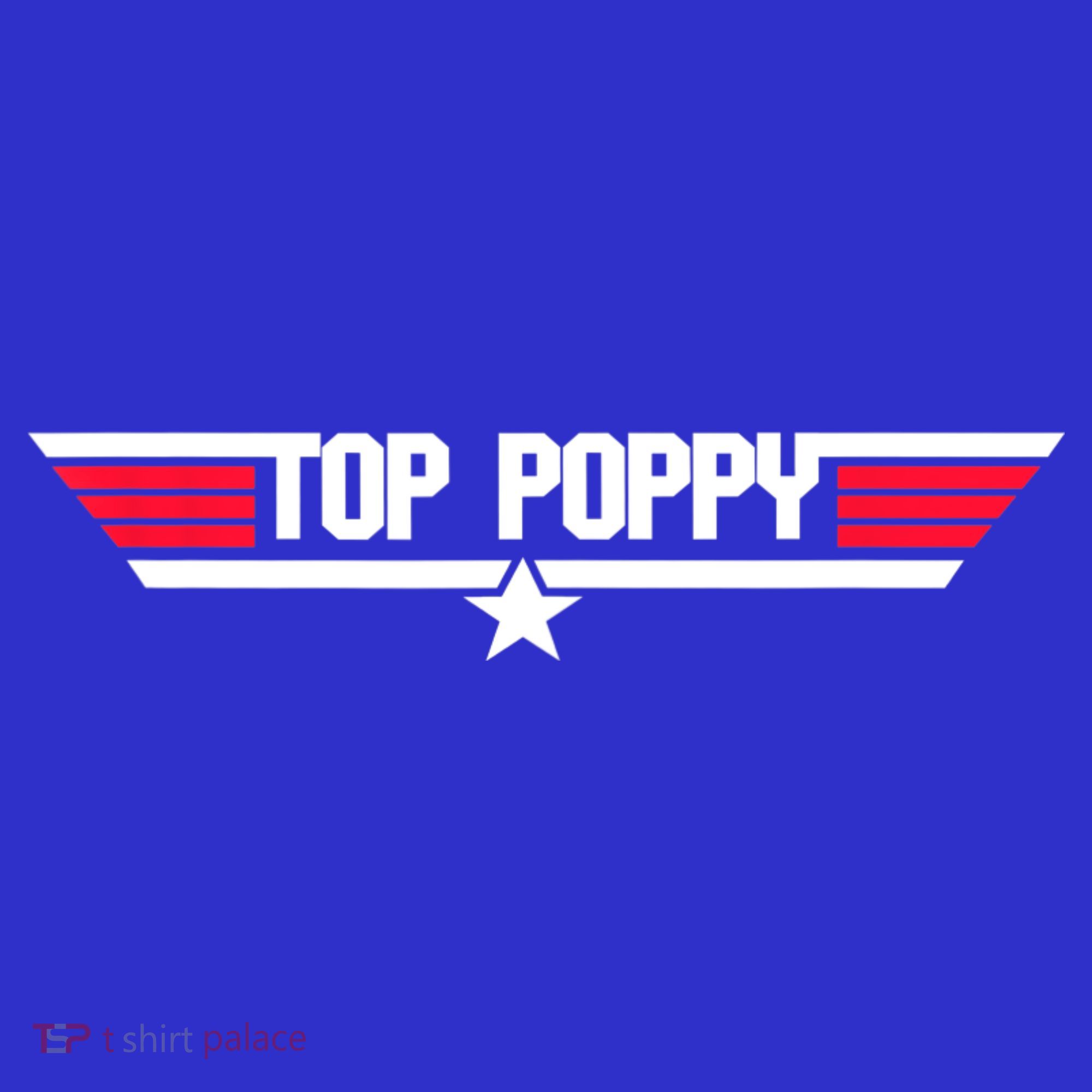 Top Poppy Funny Father Grandpa 80s Father's Day Gift Sweatshirt