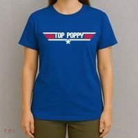 Top Poppy Funny Father Grandpa 80s Father's Day Gift T-Shirt thumb 4