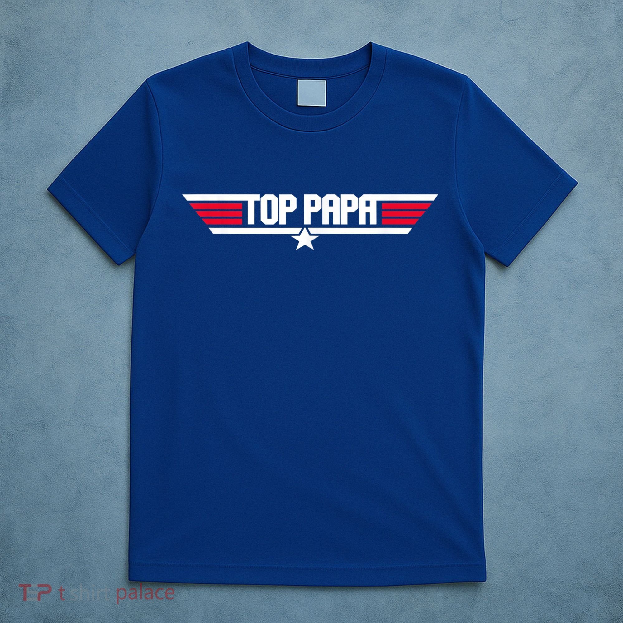 Top Papa Funny Father Grandpa 80s Father's Day Gift T-Shirt