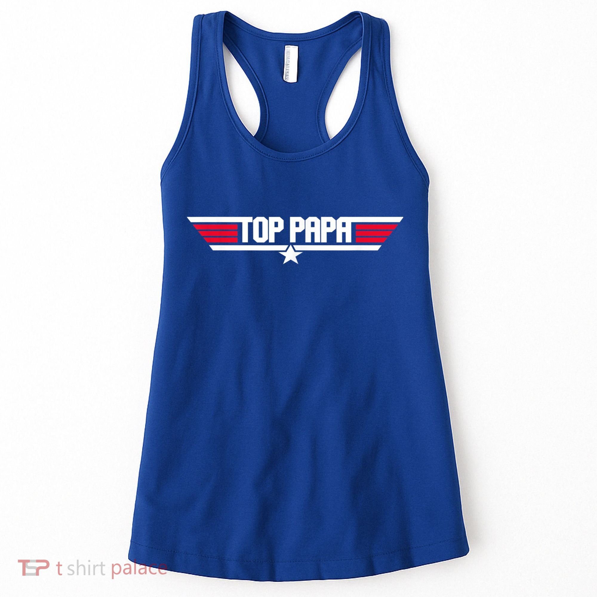 Top Papa Funny Father Grandpa 80s Father's Day Gift Women's Tank Top