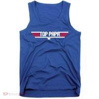 Top Papa Funny Father Grandpa 80s Father's Day Gift Tank Top thumb 0
