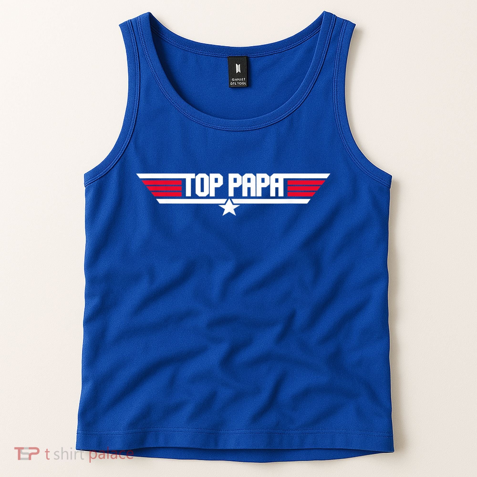 Top Papa Funny Father Grandpa 80s Father's Day Gift Tank Top