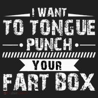Tongue Punch Fart Box Funny Word Pun Humor Sarcasm Joke Gag Beanie thumb 2