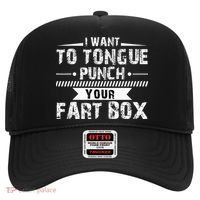Tongue Punch Fart Box Funny Word Pun Humor Sarcasm Joke Gag Hat thumb 0