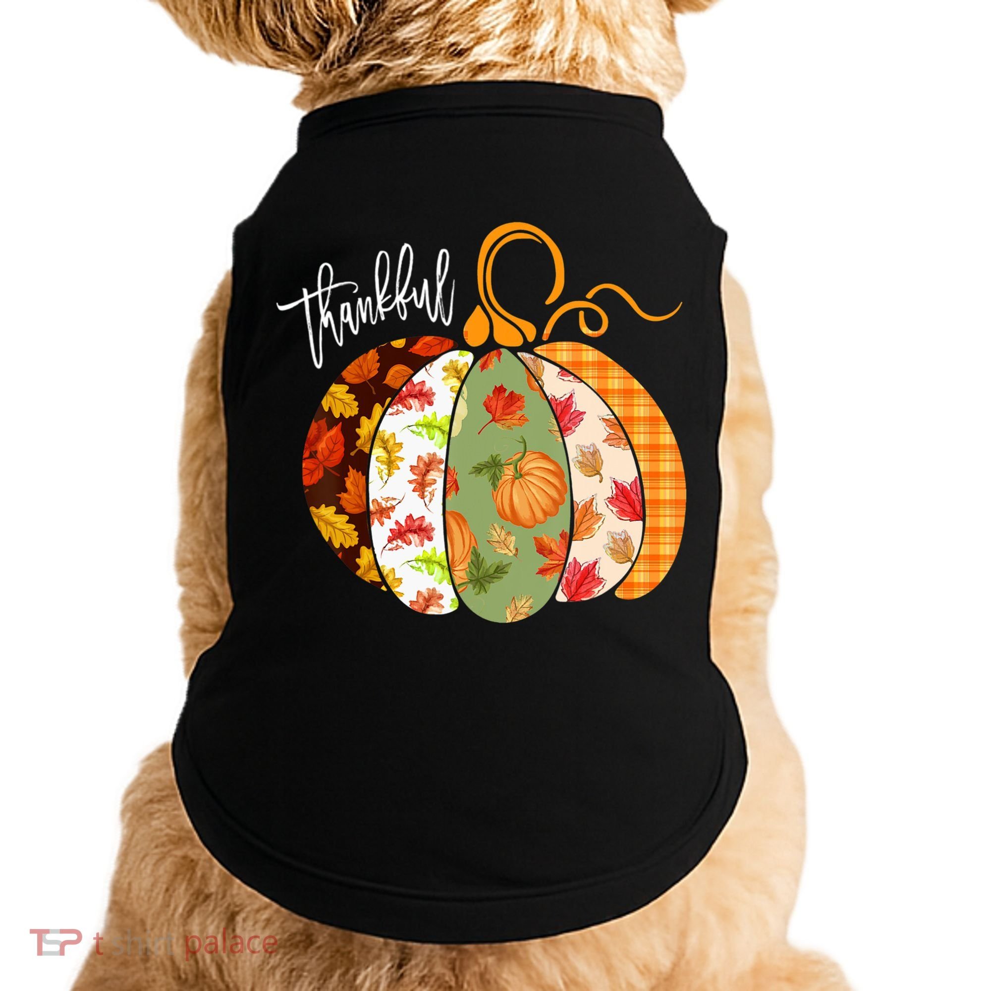 Thankful Pumpkin Fall Autumn Cute Halloween Doggie Tank