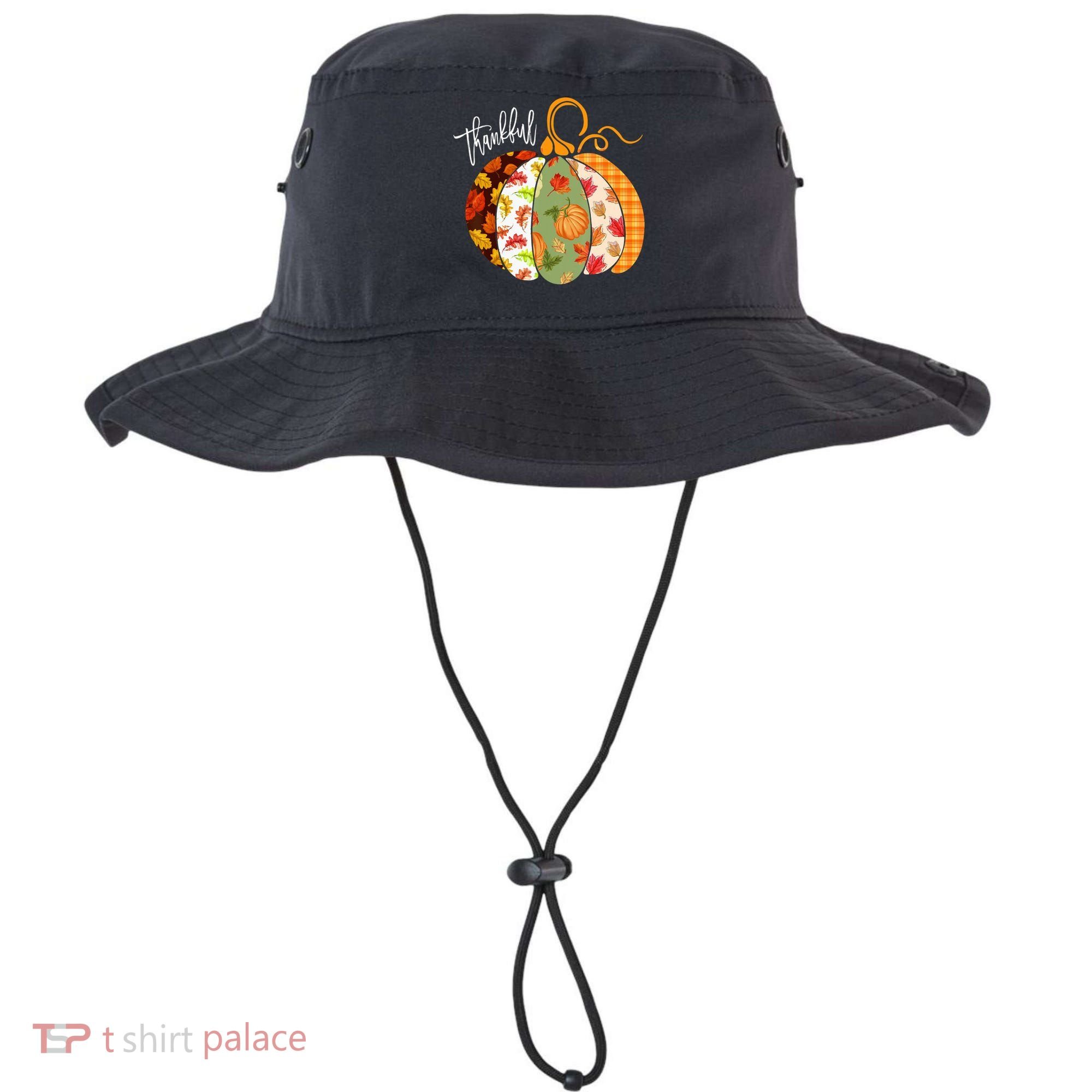 Thankful Pumpkin Fall Autumn Cute Halloween Bucket Hat