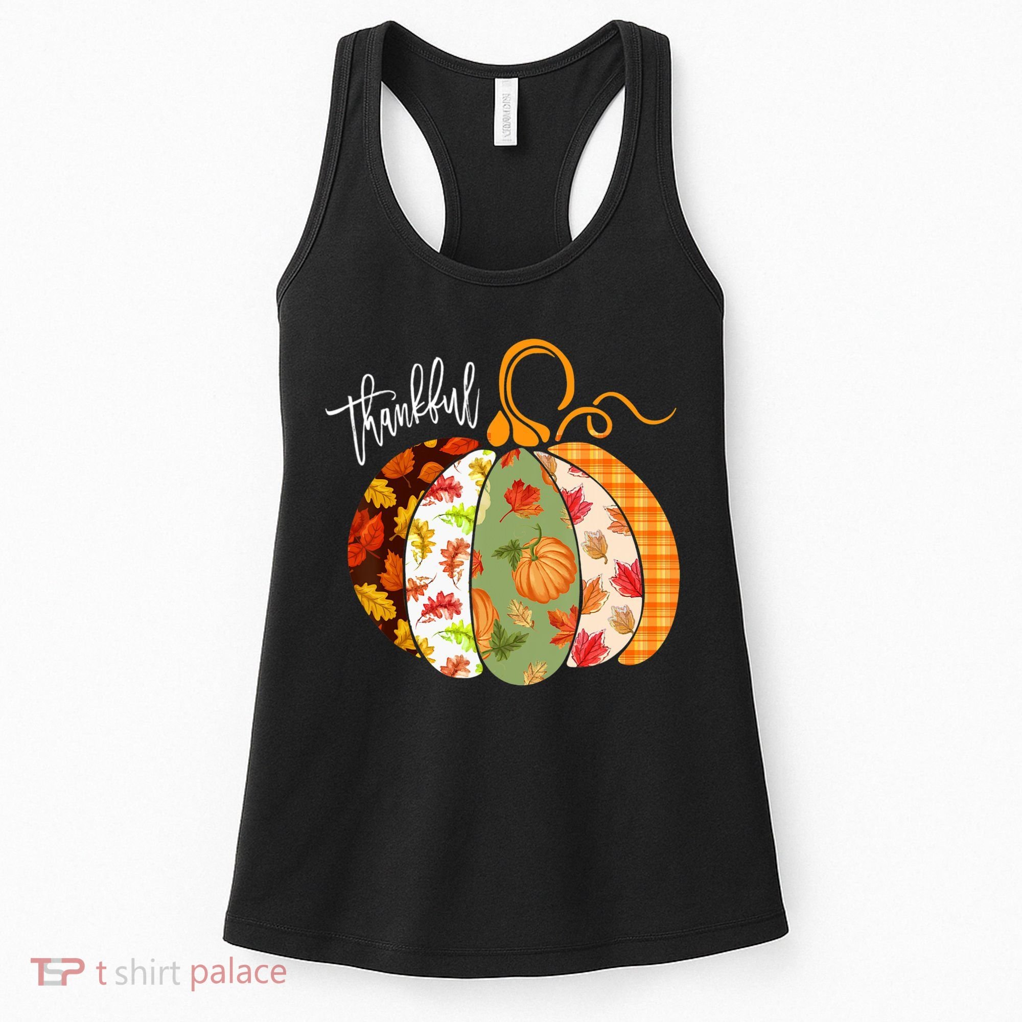 Thankful Pumpkin Fall Autumn Cute Halloween Women's Tank Top