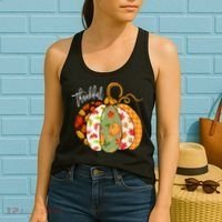 Thankful Pumpkin Fall Autumn Cute Halloween Women's Tank Top thumb 2