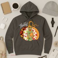 Thankful Pumpkin Fall Autumn Cute Halloween Hoodie thumb 3