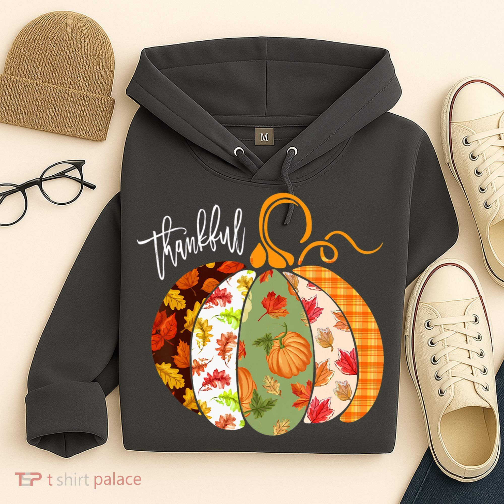 Thankful Pumpkin Fall Autumn Cute Halloween Hoodie