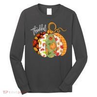 Thankful Pumpkin Fall Autumn Cute Halloween Long Sleeve Shirt thumb 0