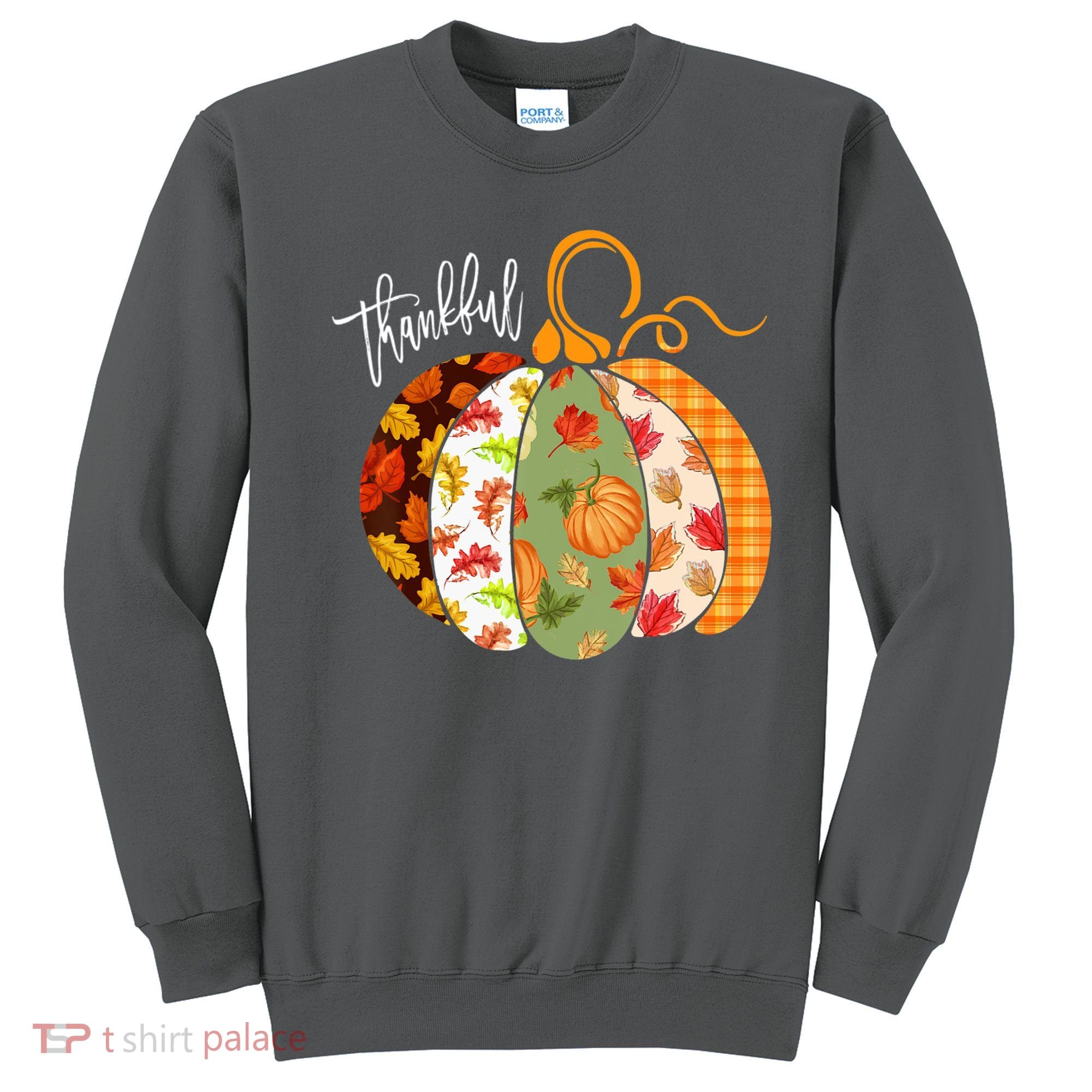 Thankful Pumpkin Fall Autumn Cute Halloween Sweatshirt