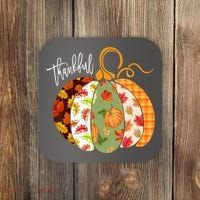 Thankful Pumpkin Fall Autumn Cute Halloween Coaster thumb 0
