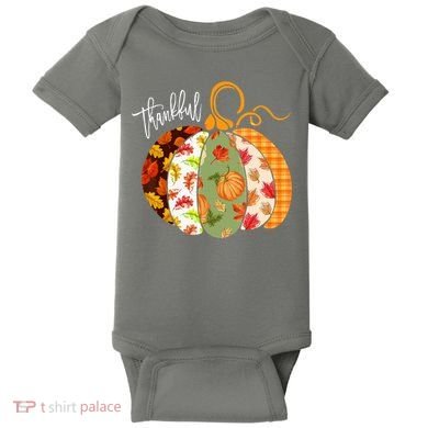 Thankful Pumpkin Fall Autumn Cute Halloween Baby Bodysuit