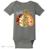 Thankful Pumpkin Fall Autumn Cute Halloween Baby Bodysuit thumb 0