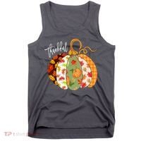 Thankful Pumpkin Fall Autumn Cute Halloween Tank Top thumb 0