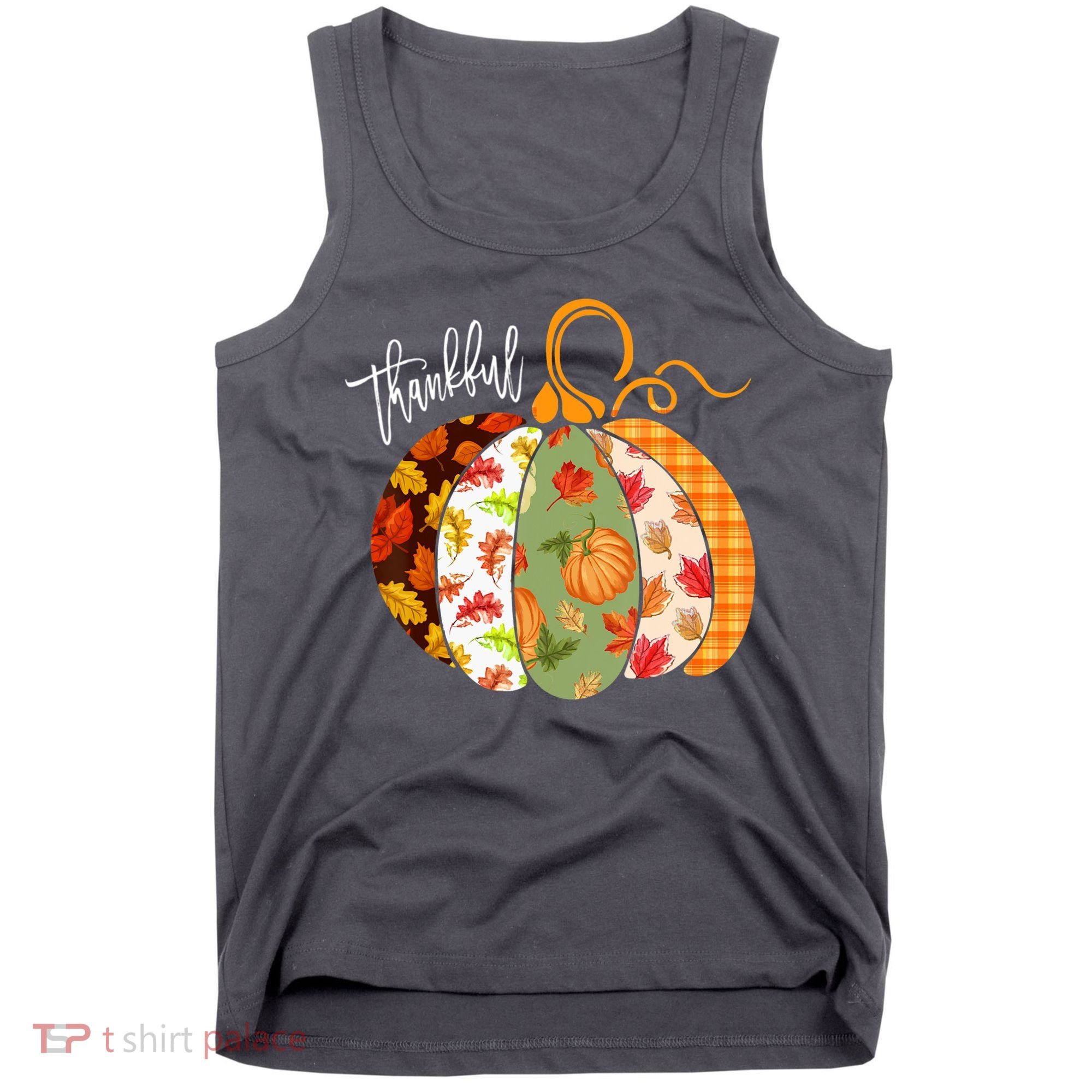 Thankful Pumpkin Fall Autumn Cute Halloween Tank Top
