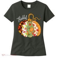 Thankful Pumpkin Fall Autumn Cute Halloween Women's T-Shirt thumb 0