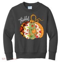 Thankful Pumpkin Fall Autumn Cute Halloween Kids Sweatshirt thumb 0