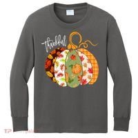 Thankful Pumpkin Fall Autumn Cute Halloween Kids Long Sleeve Shirt thumb 0