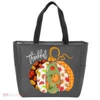 Thankful Pumpkin Fall Autumn Cute Halloween Tote Bag thumb 0