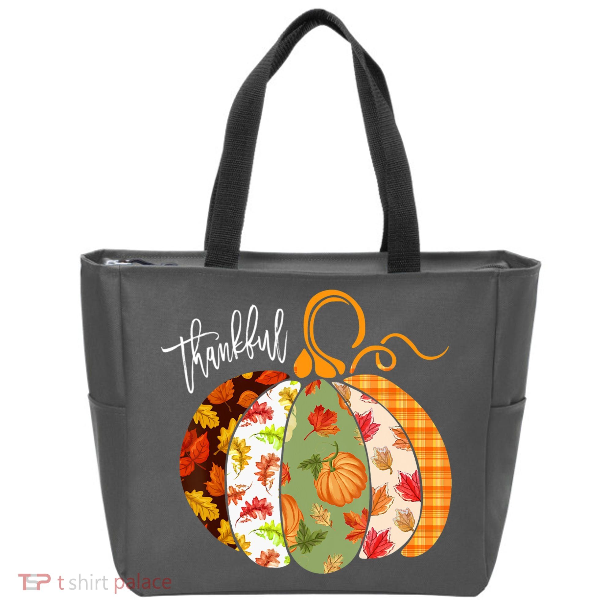 Thankful Pumpkin Fall Autumn Cute Halloween Tote Bag