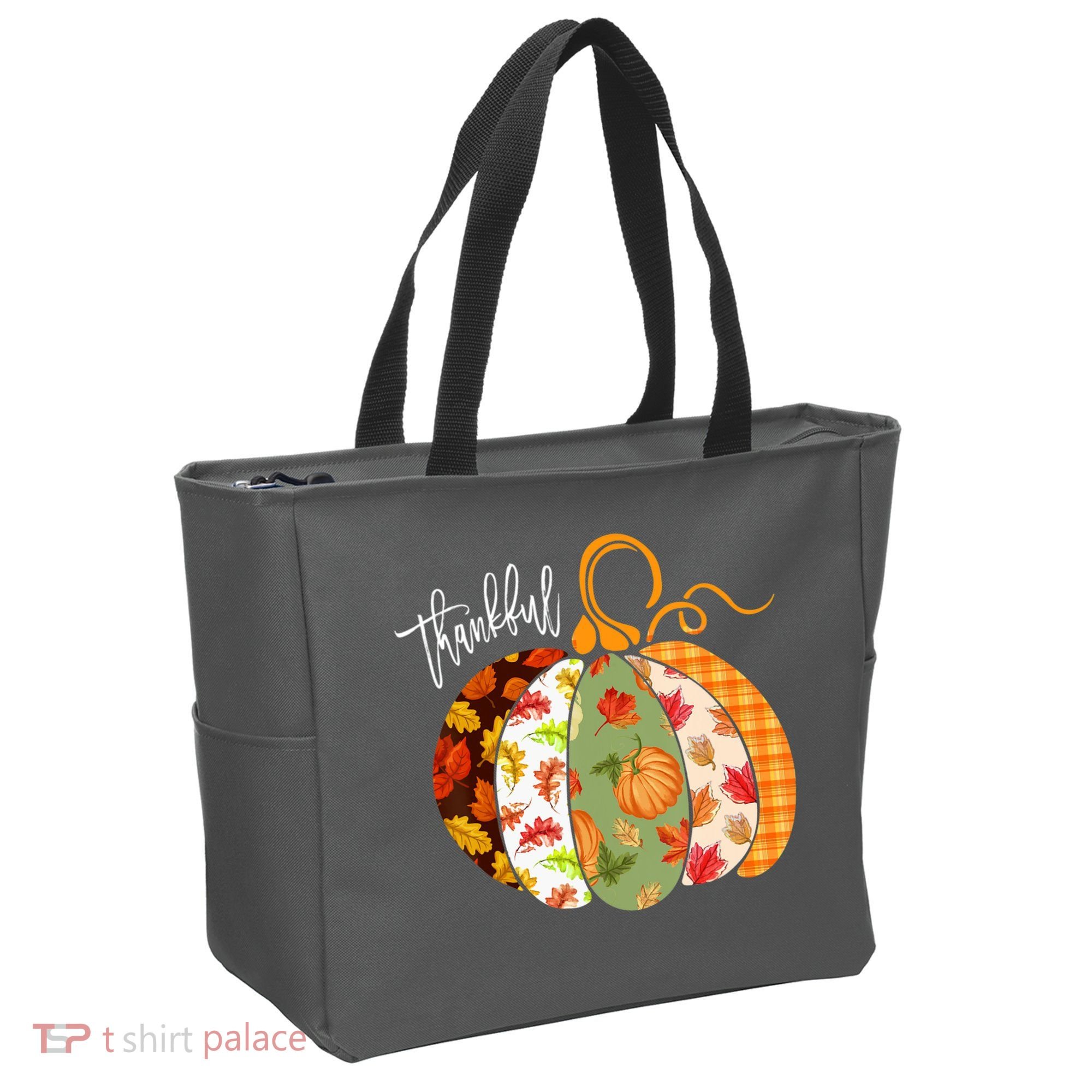 Thankful Pumpkin Fall Autumn Cute Halloween Tote Bag