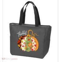Thankful Pumpkin Fall Autumn Cute Halloween Tote Bag thumb 3