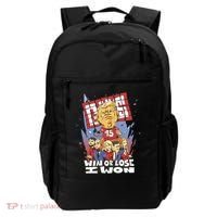 Trump Politician Football Parody Backpack thumb 0