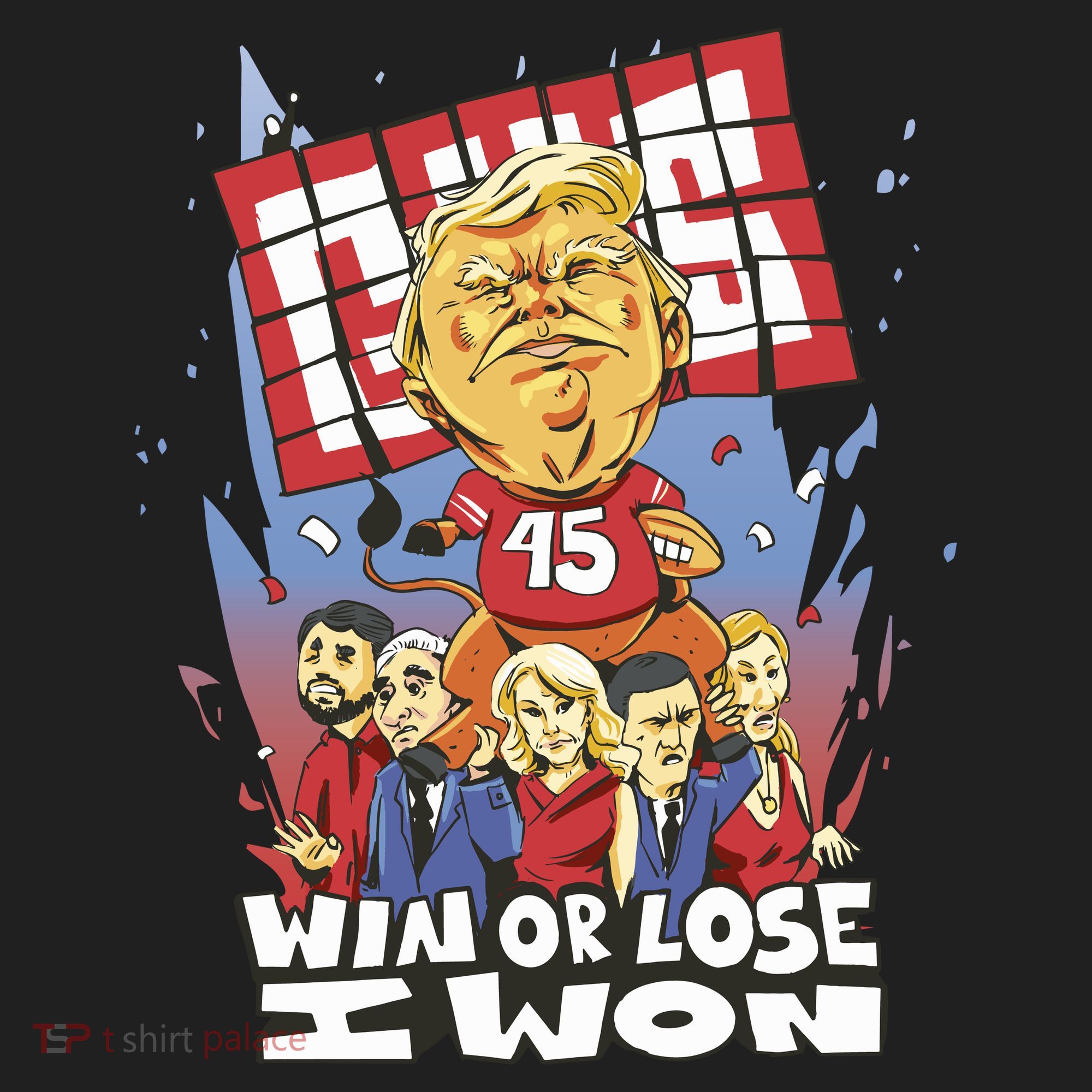 Trump Politician Football Parody Hat