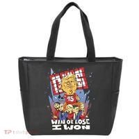 Trump Politician Football Parody Tote Bag thumb 0