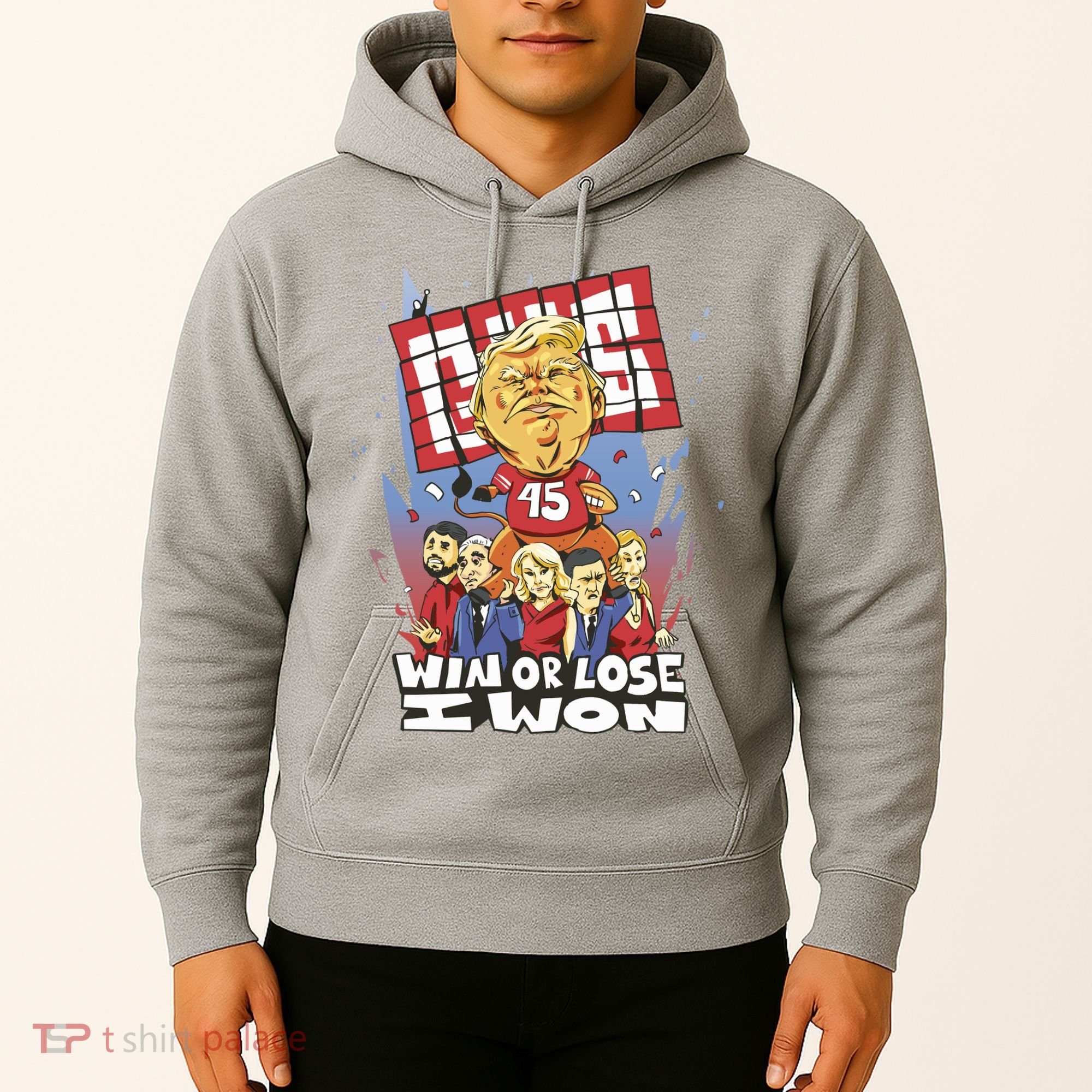 Trump Politician Football Parody Hoodie