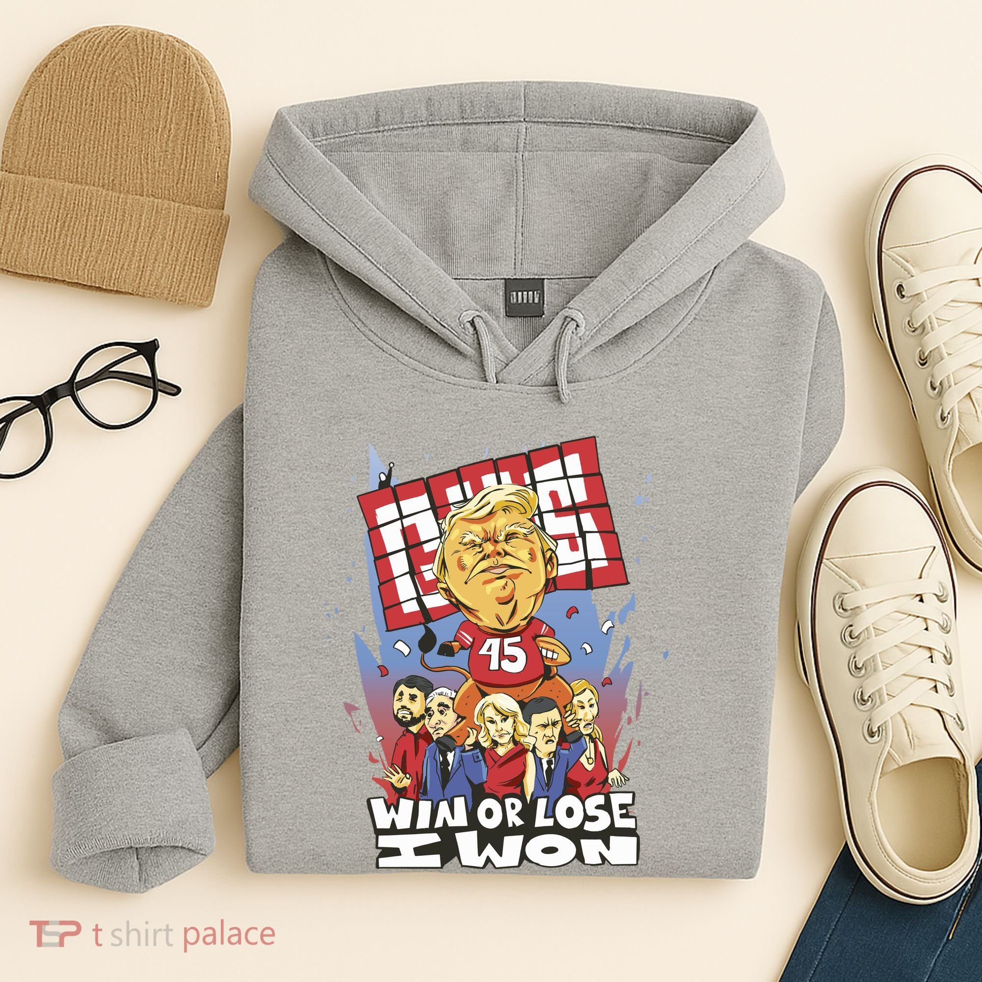 Trump Politician Football Parody Hoodie