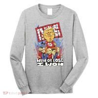 Trump Politician Football Parody Long Sleeve Shirt thumb 0