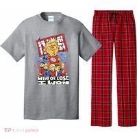 Trump Politician Football Parody Pajama Set thumb 0